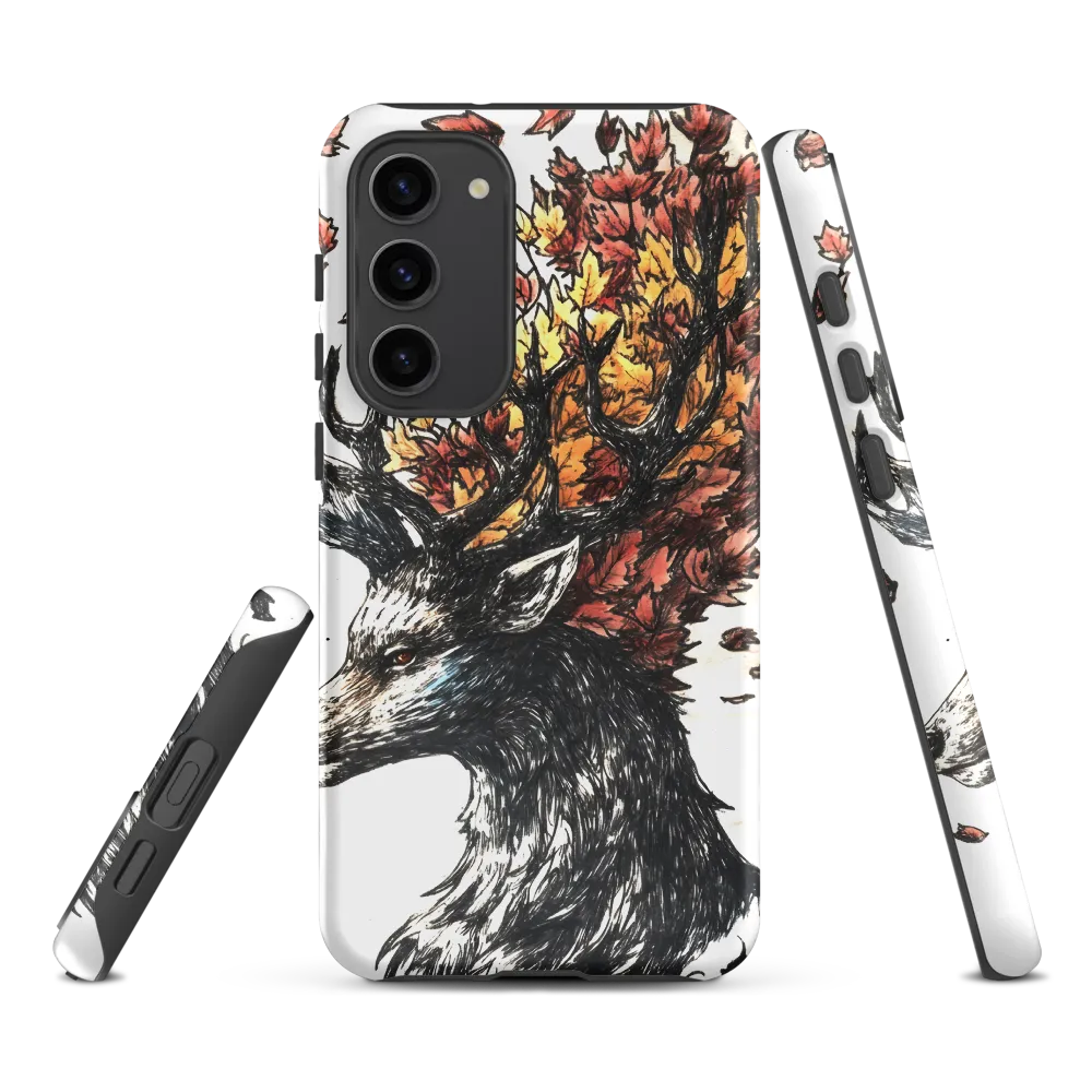 Stag of Autumn Leaves