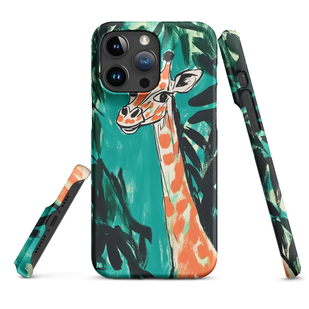 Curious Giraffe in Lush Greenery | Phone Case |  15 Pro Max | Snap Case | Matte