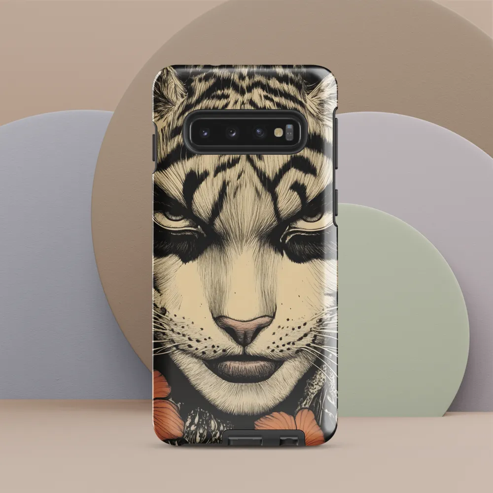 Feline Majesty: The Human-Leopard Connection | Phone Case |  S10 | Tough Case | Glossy