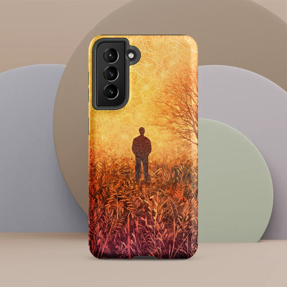 Contemplation in a Surreal Landscape