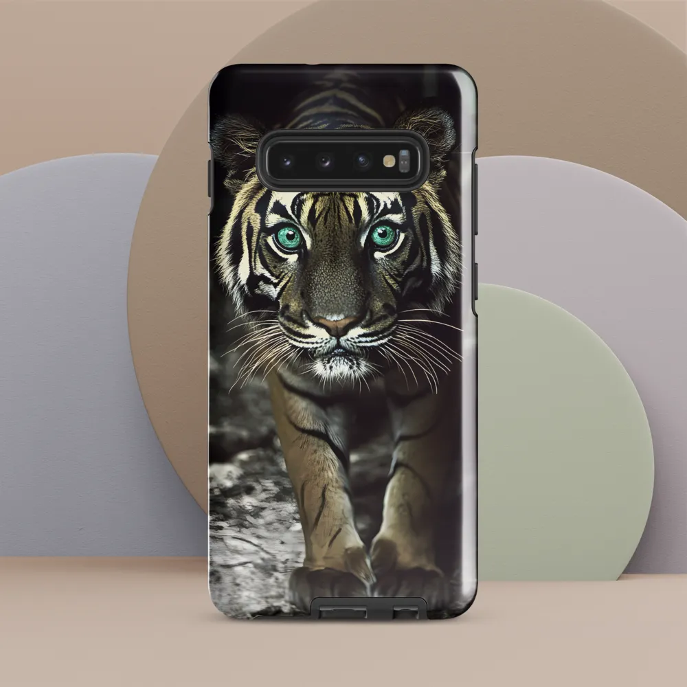 Majestic Gaze: The Tiger's Presence | Phone Case |  S10 Plus | Tough Case | Glossy