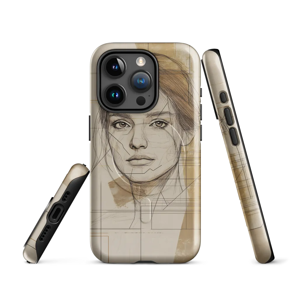 Geometric Elegance: A Modern Portrait