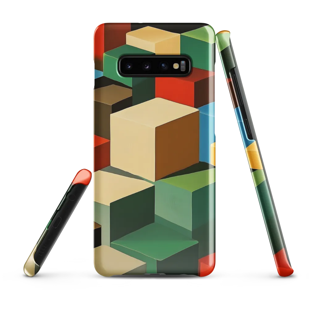 Colorful Geometric Harmony | Phone Case |  S10 Plus | Snap Case | Glossy