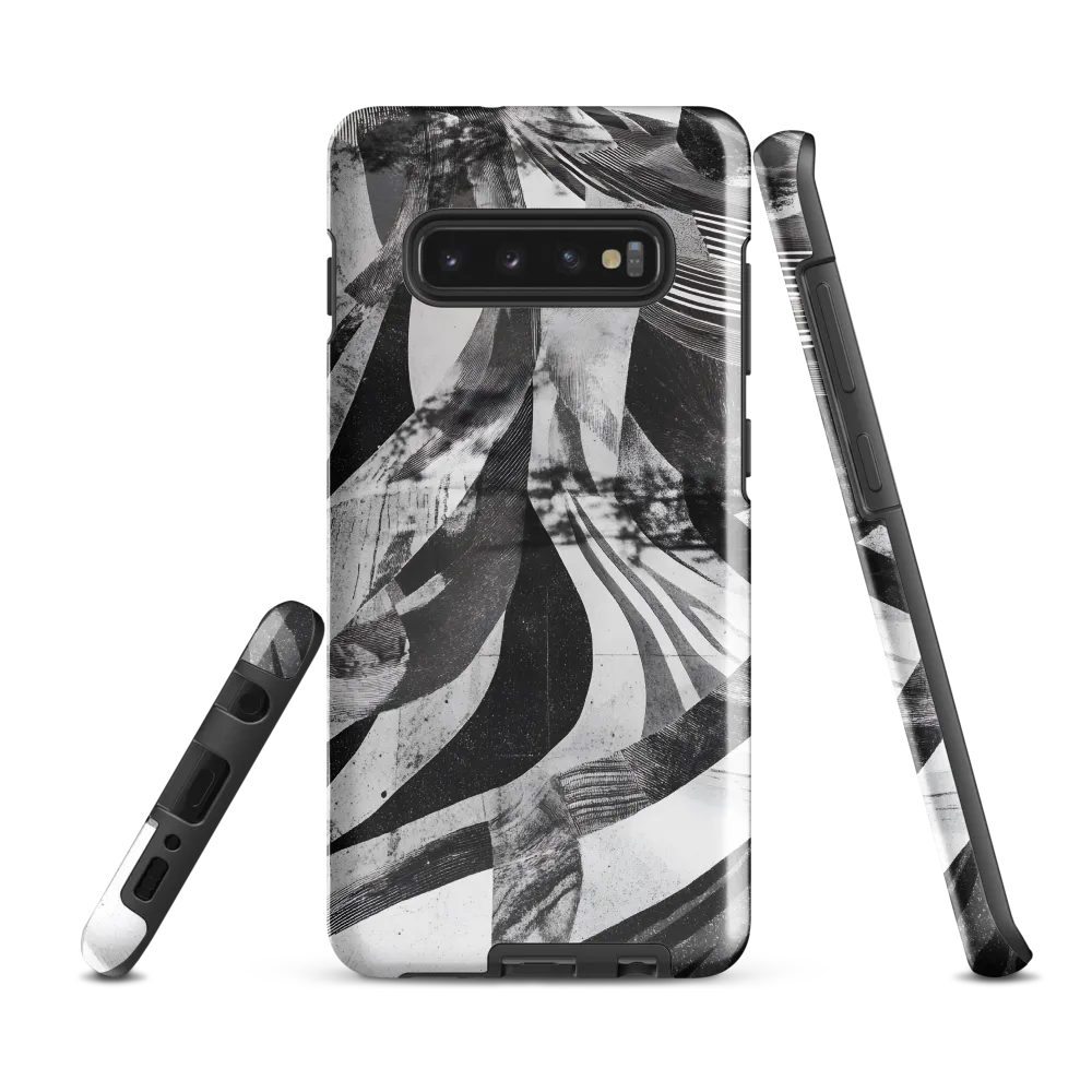 Fluidity in Monochrome | Phone Case |  S10 Plus | Tough Case | Glossy