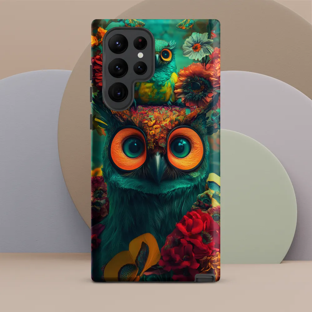 Majestic Harmony: The Floral Owl