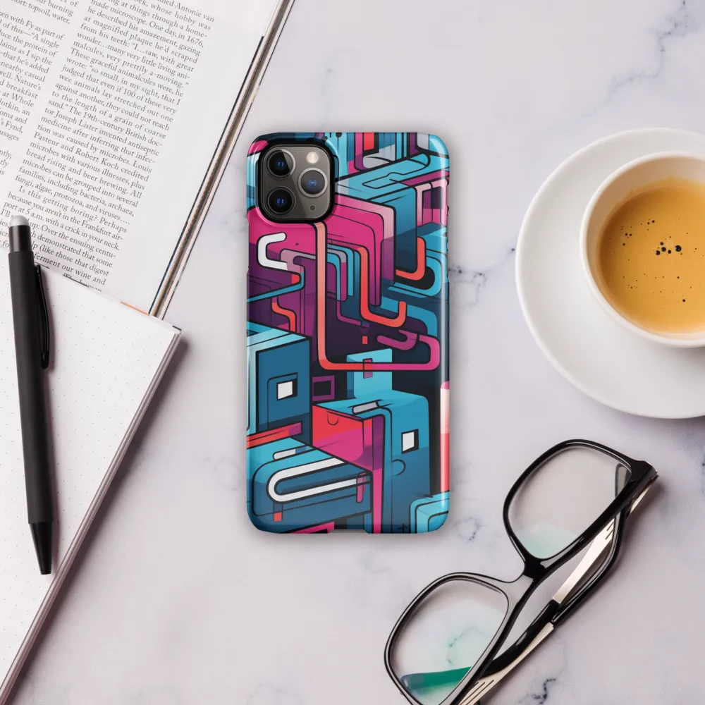 Dynamic Geometry: A Colorful Interplay | Phone Case |  11 Pro Max | Snap Case | Glossy