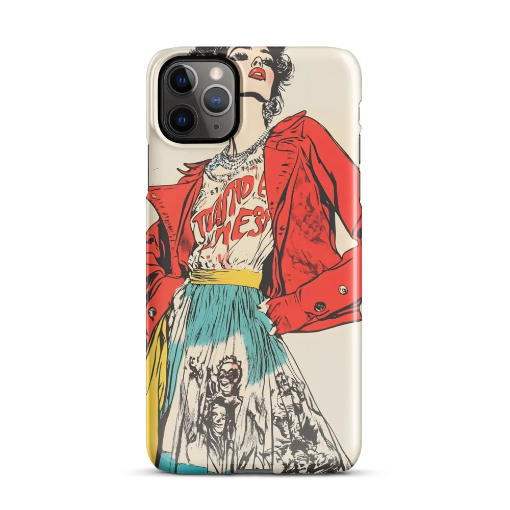 Vibrant Elegance: A Pop Art Fashion Statement | Phone Case |  11 Pro Max | Snap Case | Glossy