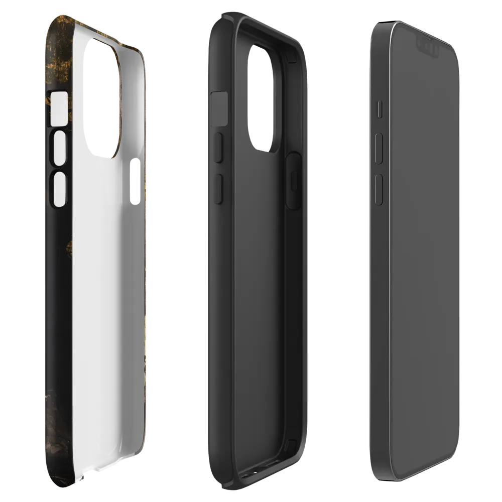 Golden Elegance: A Modern Profile Portrait