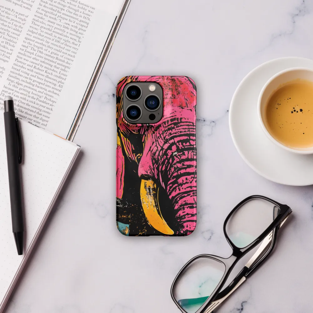 Bold Encounter: The Vibrant Elephant | Phone Case |  14 Pro | Snap Case | Matte