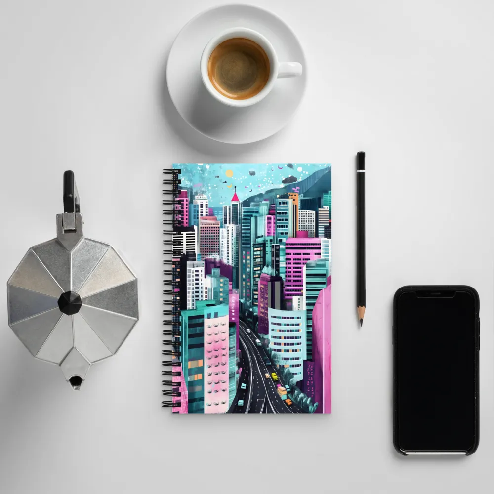 Vibrant Urban Symphony | Spiral Notebook