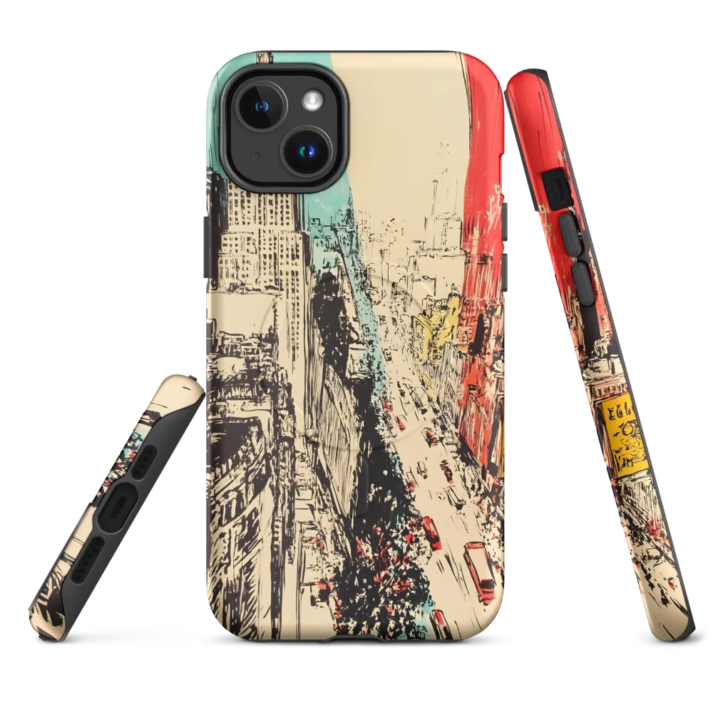 Dynamic Urban Symphony | Phone Case |  14 Plus | MagSafe® Tough Case | Matte