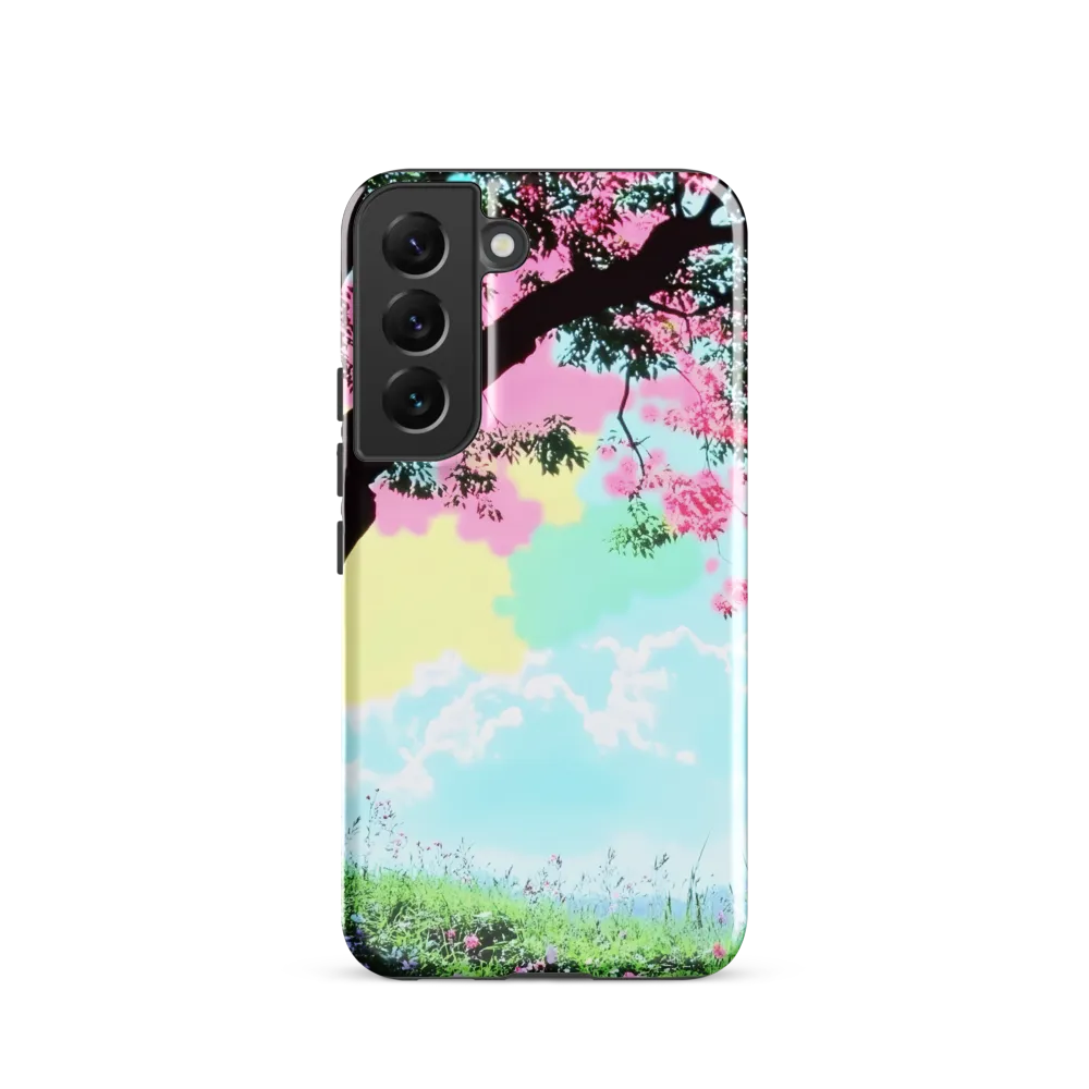 Pastel Dreams: A Surreal Tree Landscape