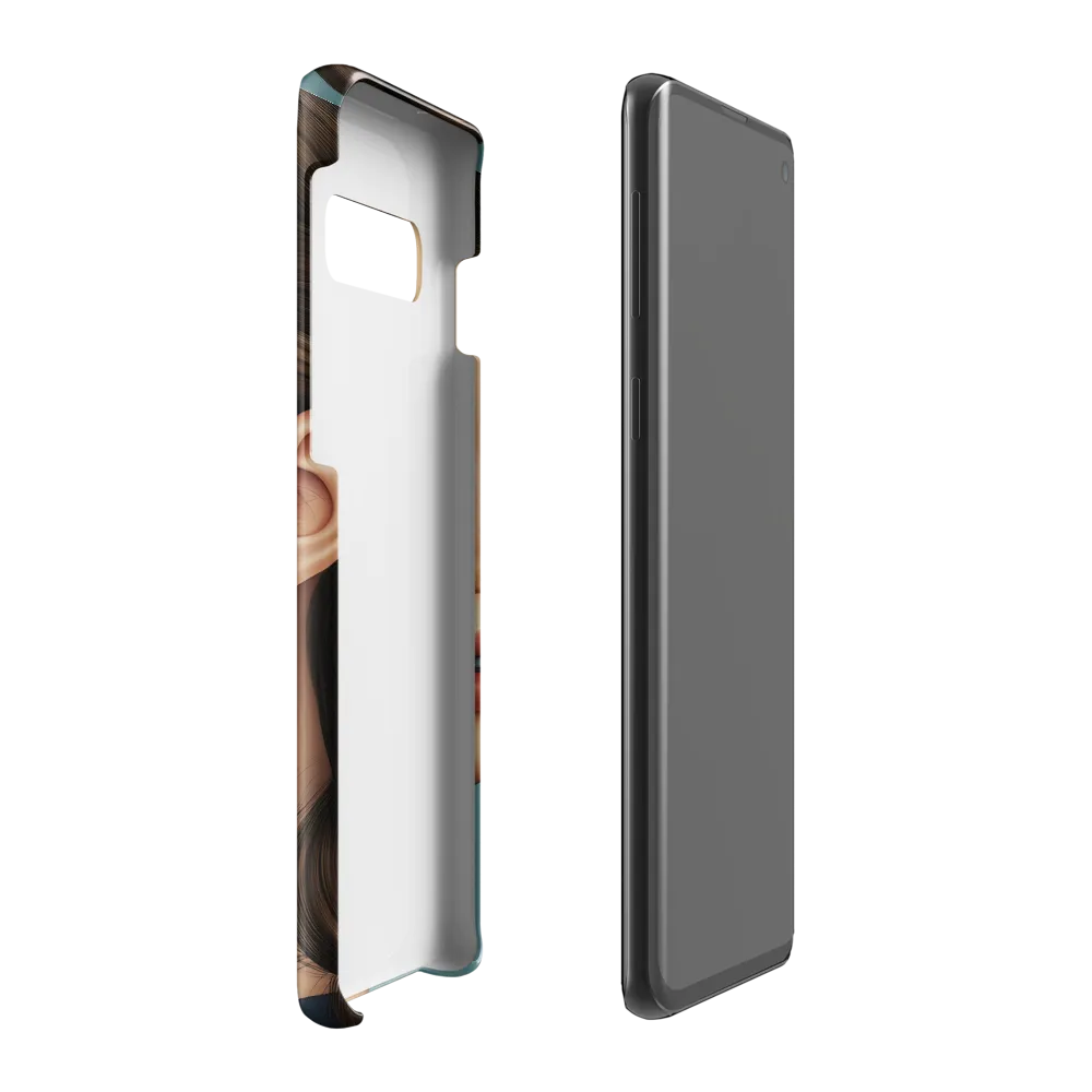 Captivating Gaze: A Modern Portrait | Phone Case |  S10 Plus | Snap Case | Glossy