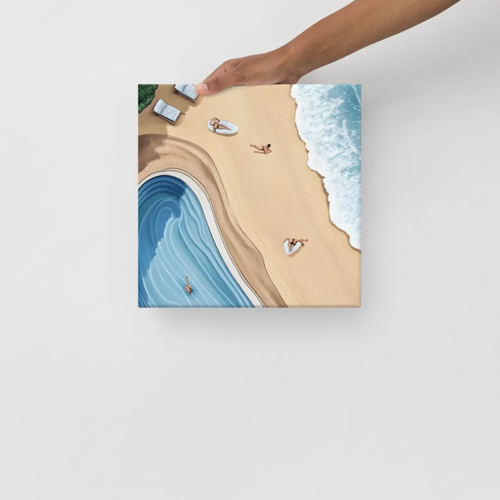 Serenity by the Shore | Canvas | 12″×12″