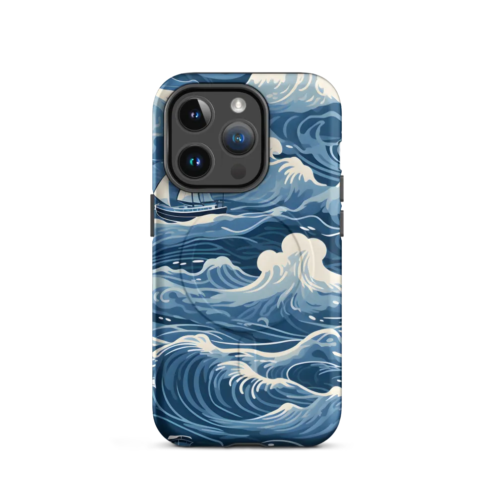 Nautical Dreams: Waves of Adventure | Phone Case |  14 Pro | MagSafe® Tough Case | Matte