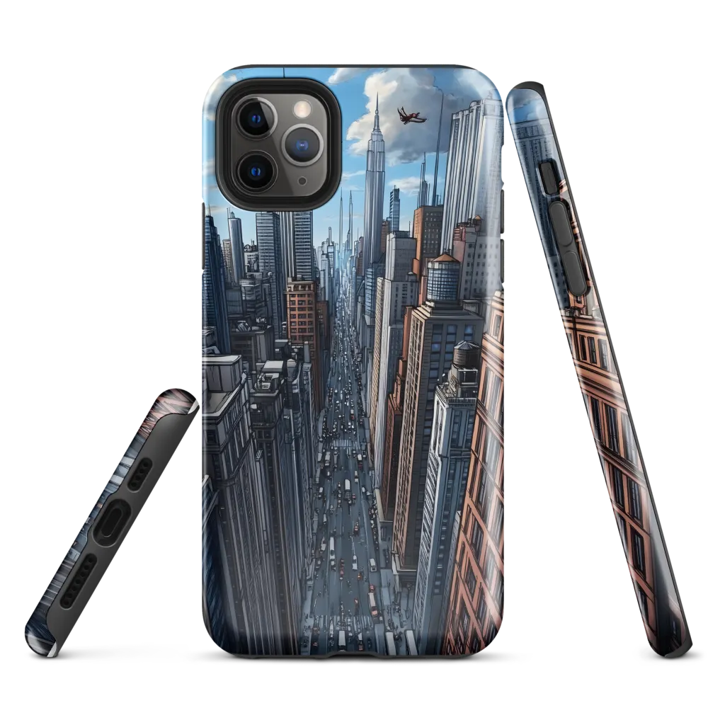 Skyline Symphony: A City in Motion | Phone Case |  11 Pro Max | Tough Case | Glossy