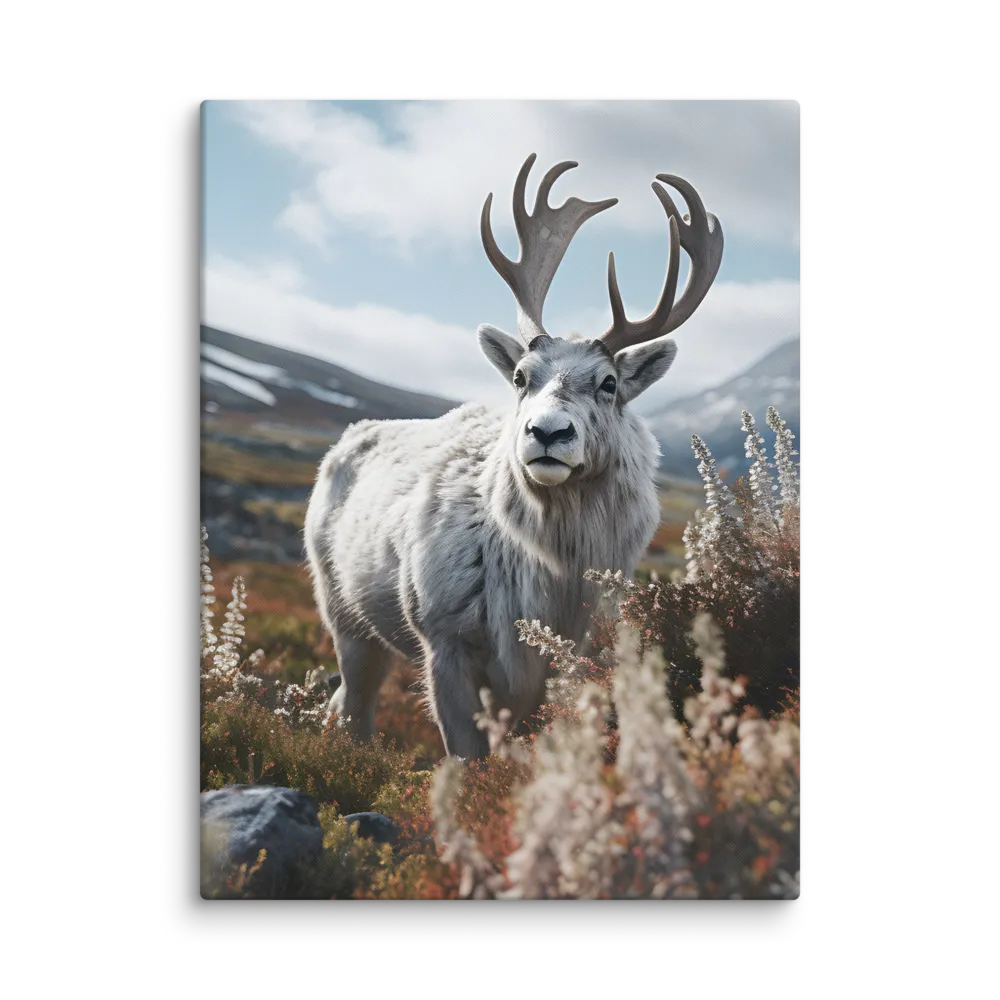 Majestic Harmony: The Reindeer in Nature | Canvas | 18″×24″