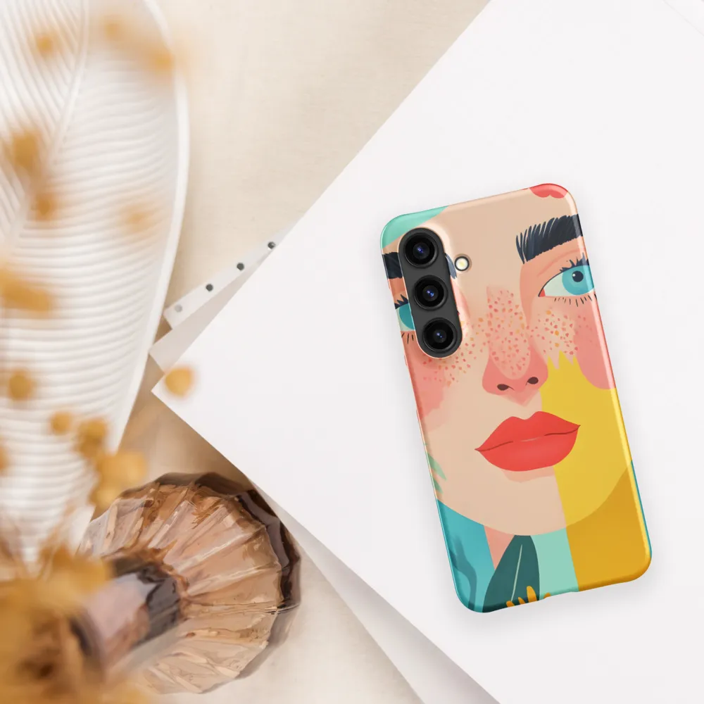 Floral Serenity: A Modern Portrait