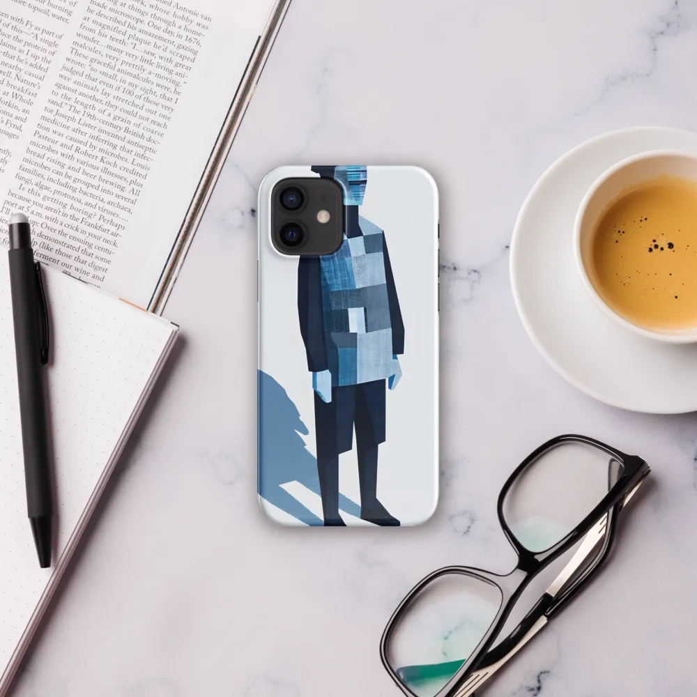 Patchwork Figure in Blue