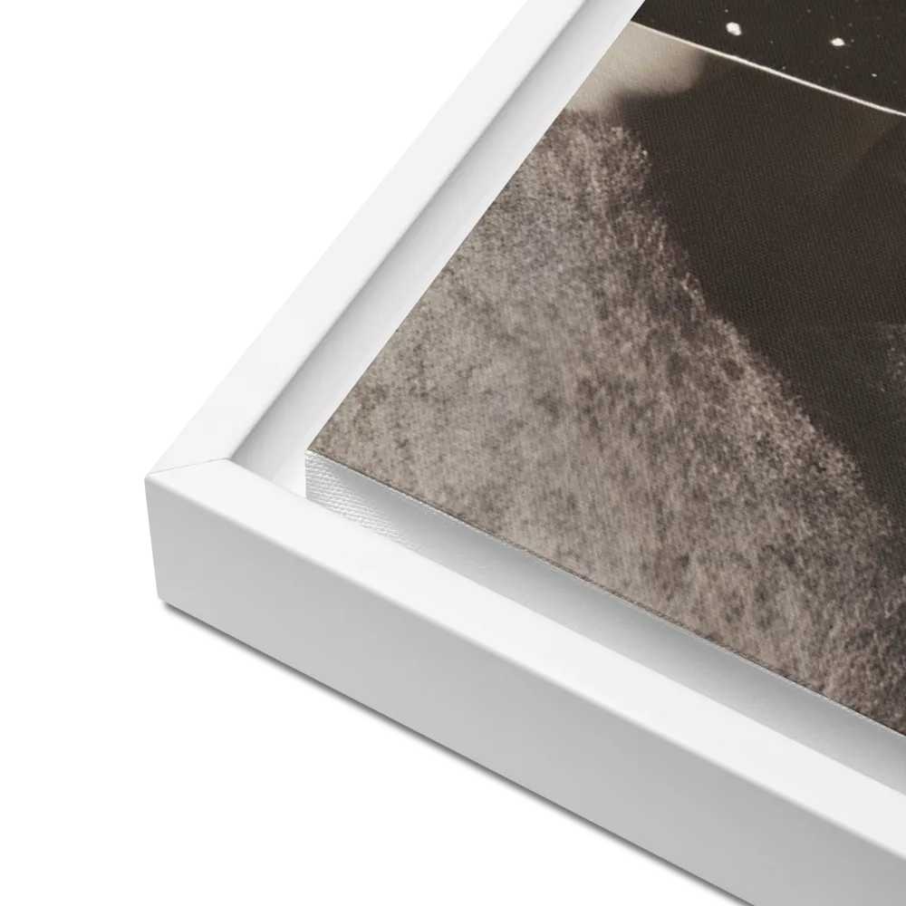 Celestial Elegance | Canvas with White Frame | 24″×36″