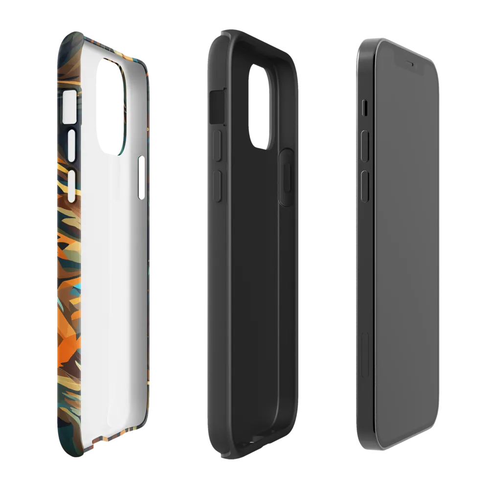 Wild Symphony: Abstract Tigers | Phone Case |  12 Pro | Tough Case | Matte