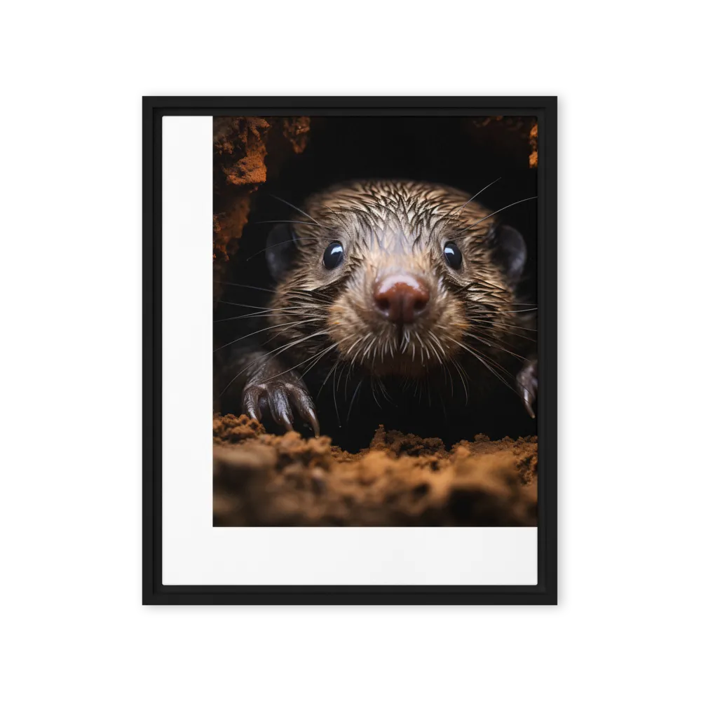 Emerging Curiosity | Canvas with Black Frame | 16″×20″