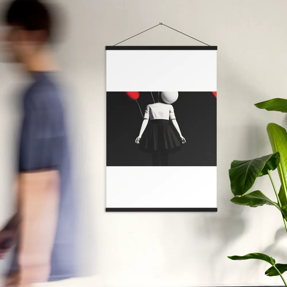 Suspended in Mystery | Poster With Black Wood Hanger | 24″×36″