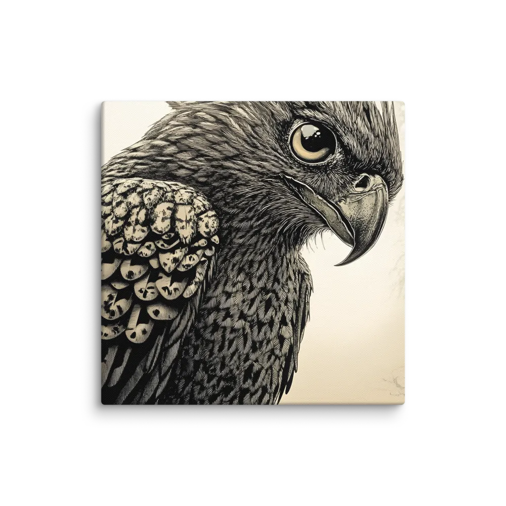 Majestic Owl in Detail | Canvas | 10″×10″