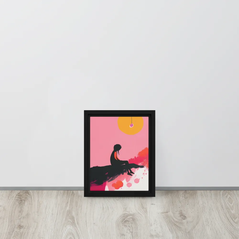 Whispers of the Sun | Canvas with Black Frame | 8″×10″