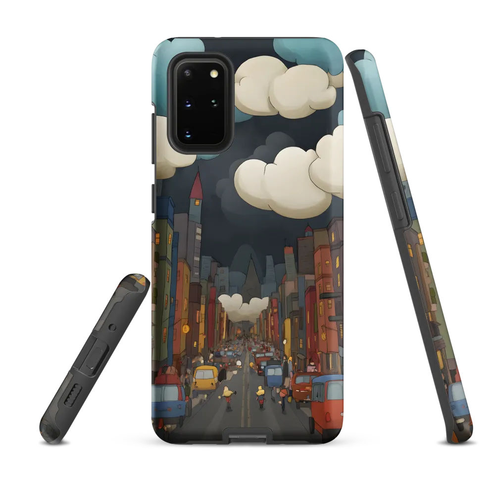 Urban Symphony: A City Awakens at Dusk | Phone Case |  S20 Plus | Tough Case | Matte
