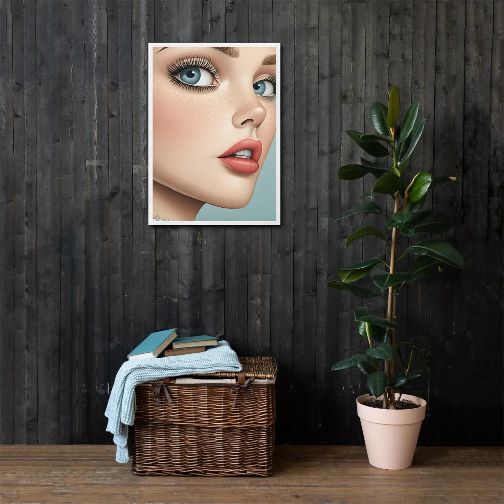 Intriguing Elegance | Canvas with White Frame | 20″×28″