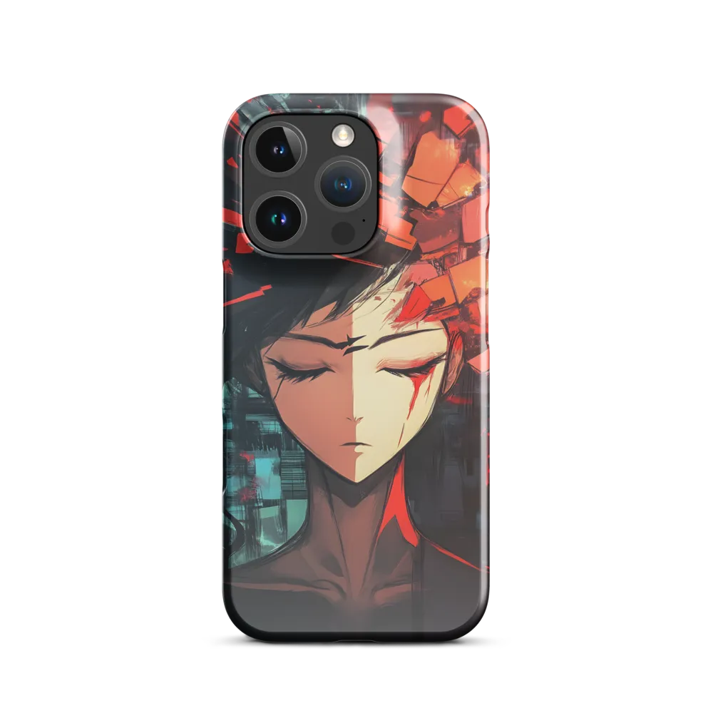 Fragmented Mind: The Silent Struggle | Phone Case |  16 Pro | Snap Case | Glossy