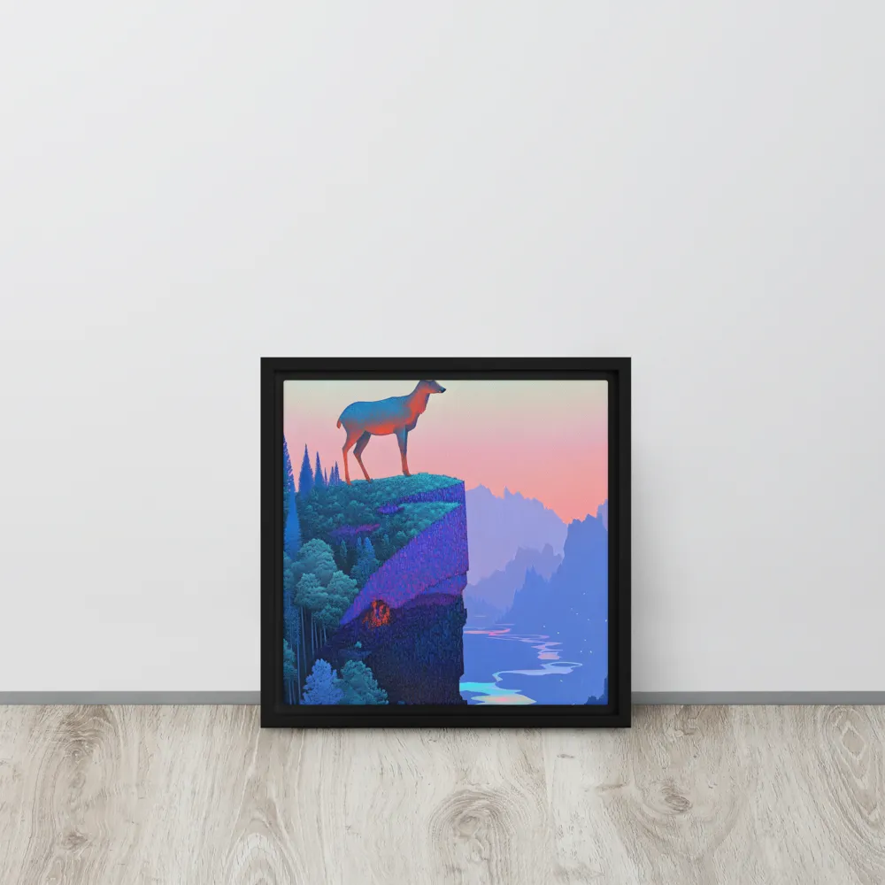 Majestic Refuge | Canvas with Black Frame | 12″×12″