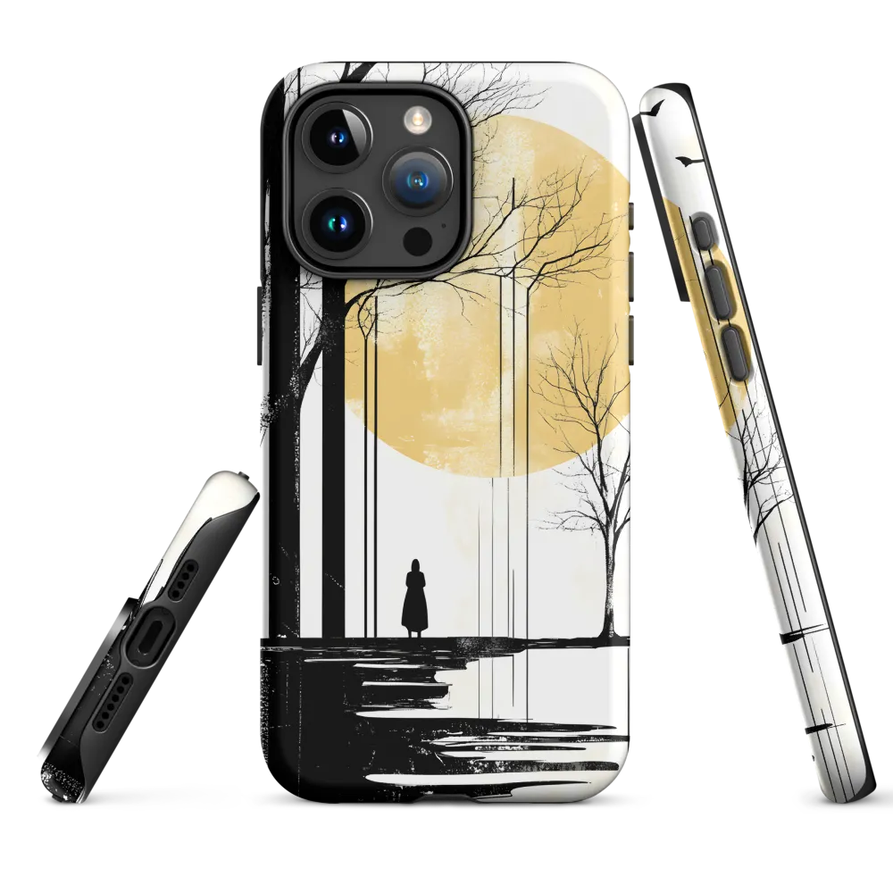 Solitude Under the Yellow Sun | Phone Case |  15 Pro Max | Tough Case | Matte