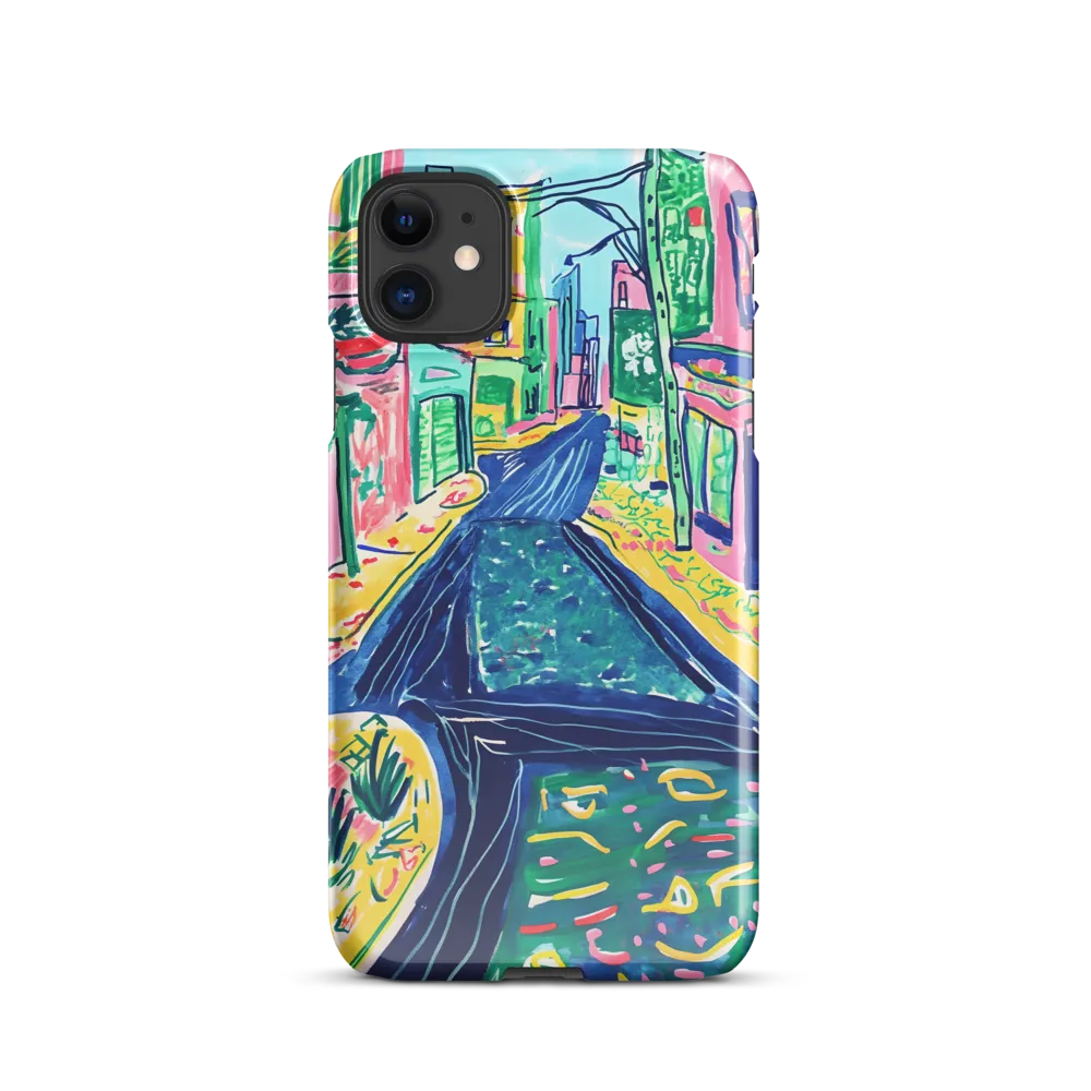 Dreamy Street in Vibrant Hues