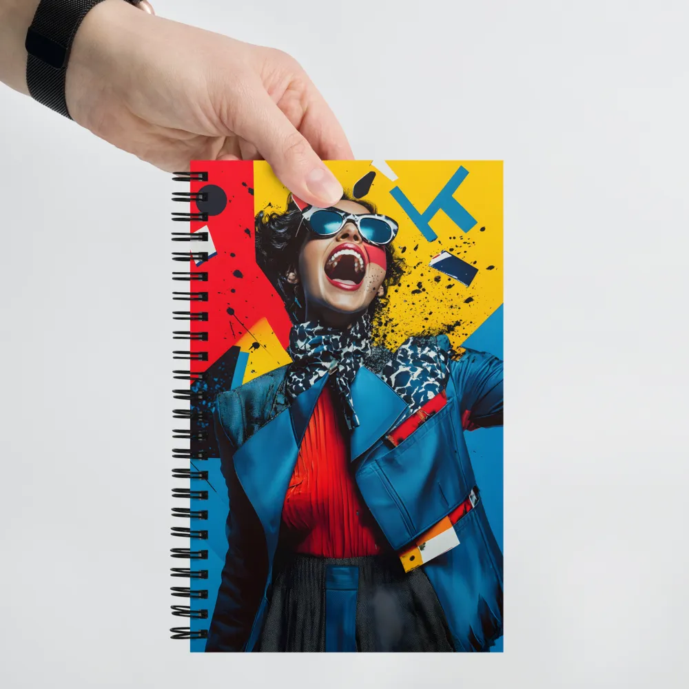 Vibrant Expressions of Fashion | Spiral Notebook