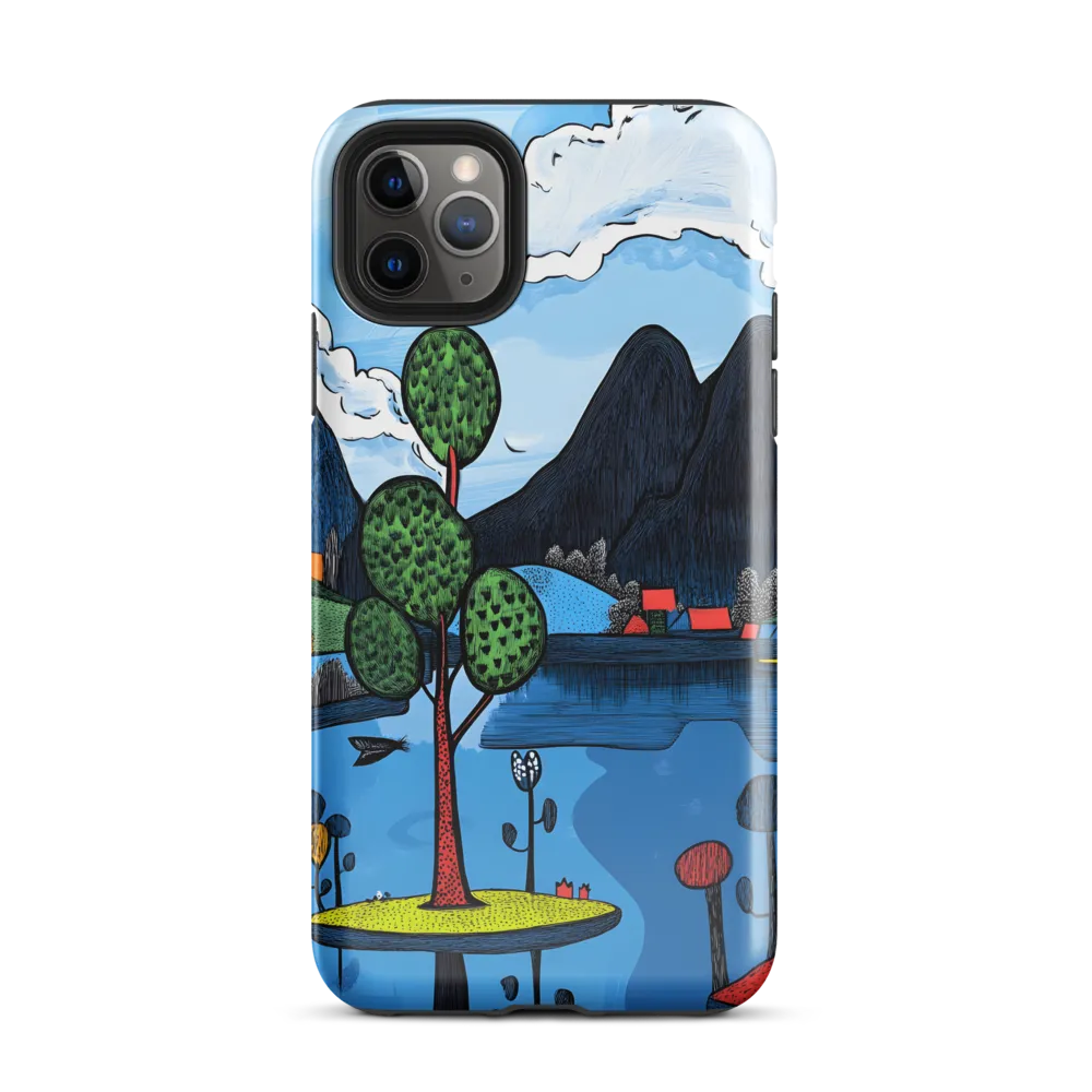 Whimsical Landscapes: A Play of Colors | Phone Case |  11 Pro Max | Tough Case | Glossy