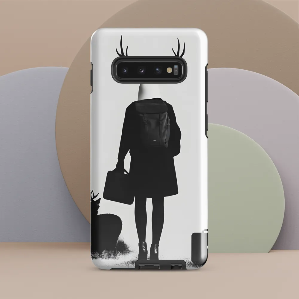 Antlered Reflections | Phone Case |  S10 Plus | Tough Case | Glossy