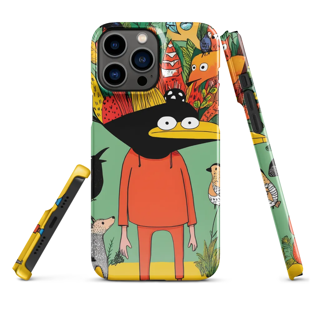 Whimsical Encounter in a Colorful Jungle