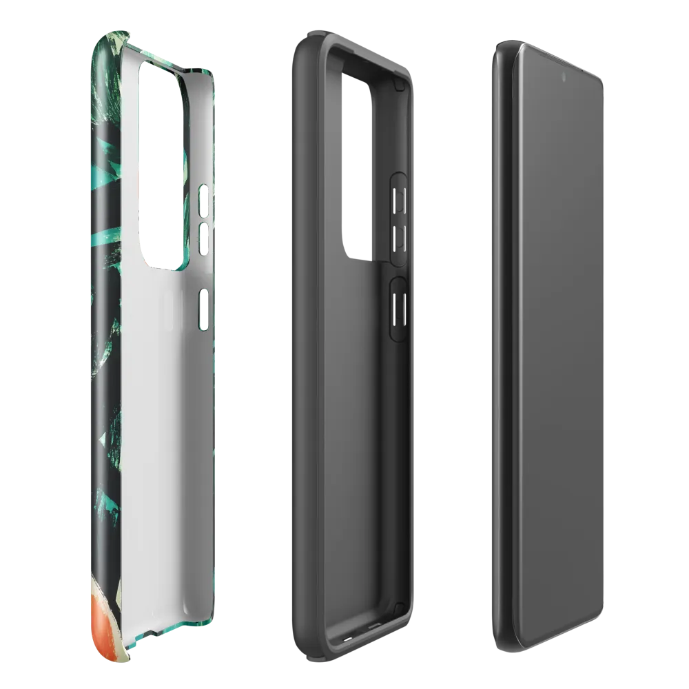 Curious Giraffe in Lush Greenery | Phone Case |  S21 Ultra | Tough Case | Glossy