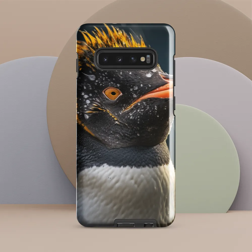 Silent Majesty: A Portrait of the Penguin | Phone Case |  S10 Plus | Tough Case | Glossy