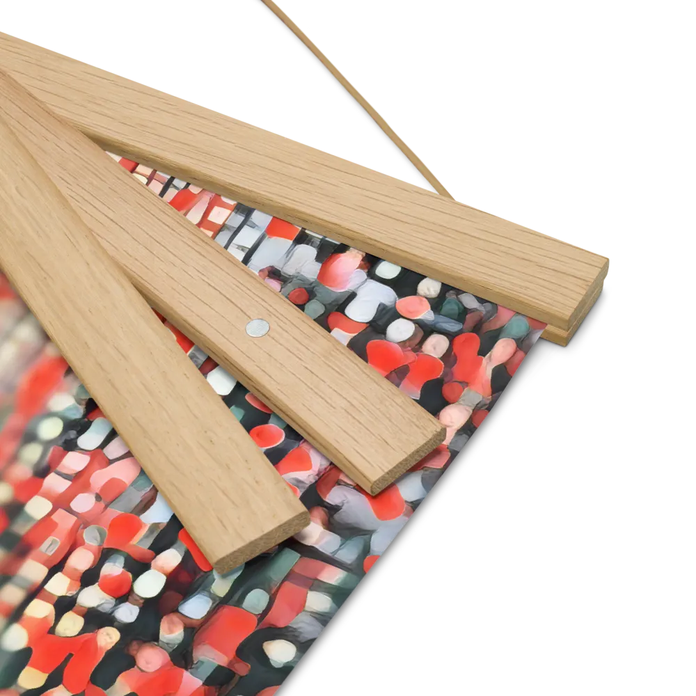 Veil of Modernity | Poster With Oak Wood Hanger | 16″×16″