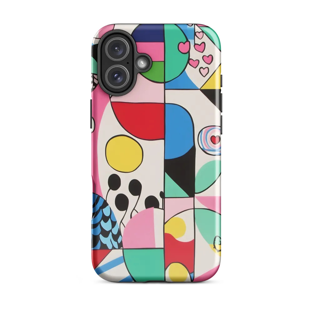 Dynamic Interplay of Shapes | Phone Case |  16 Plus | Tough Case | Glossy