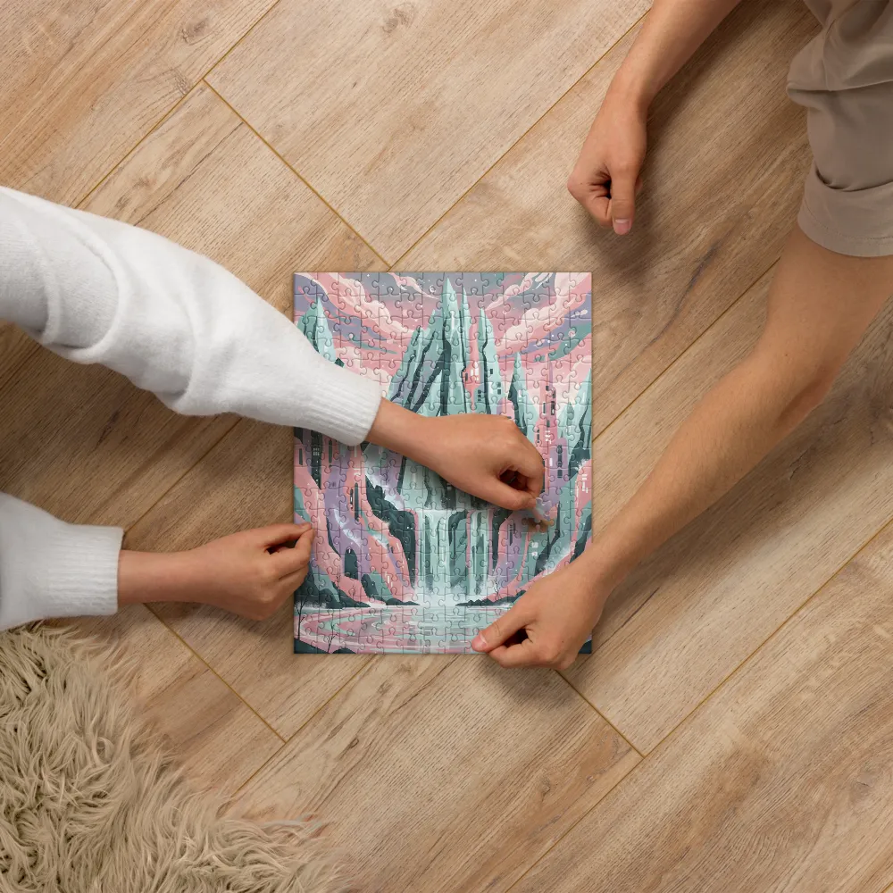 Pastel Falls 
 Jigsaw Puzzle