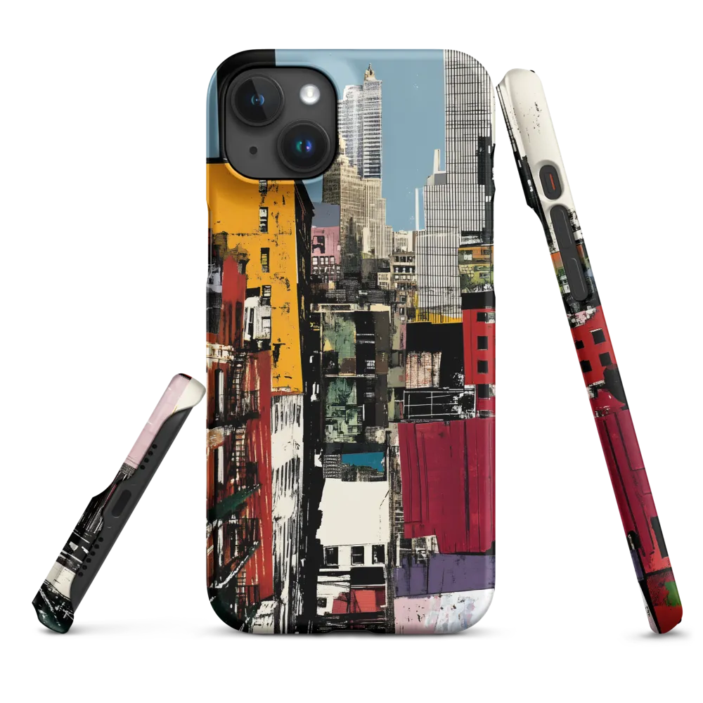 Urban Collage: A Vivid Cityscape | Phone Case |  15 Plus | Snap Case | Matte