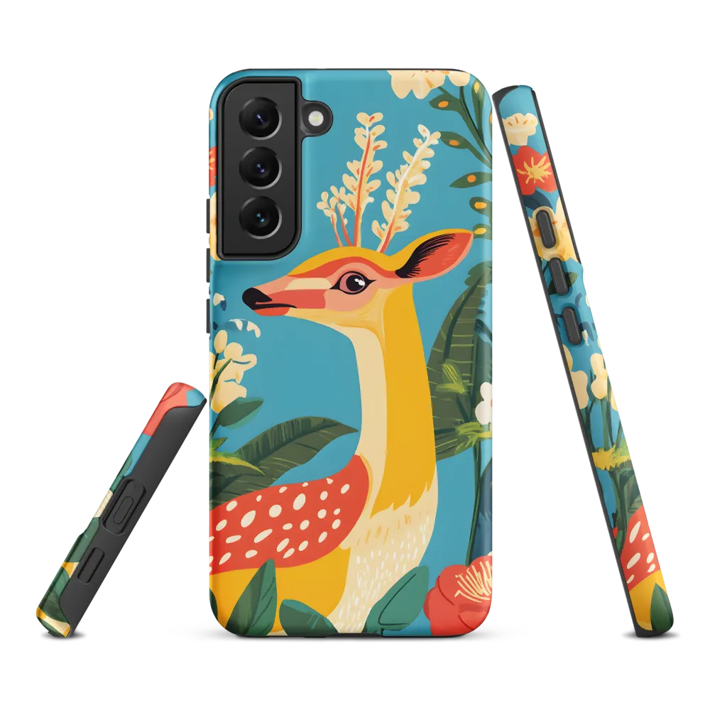 Serene Majesty: A Vibrant Deer Amidst Flora