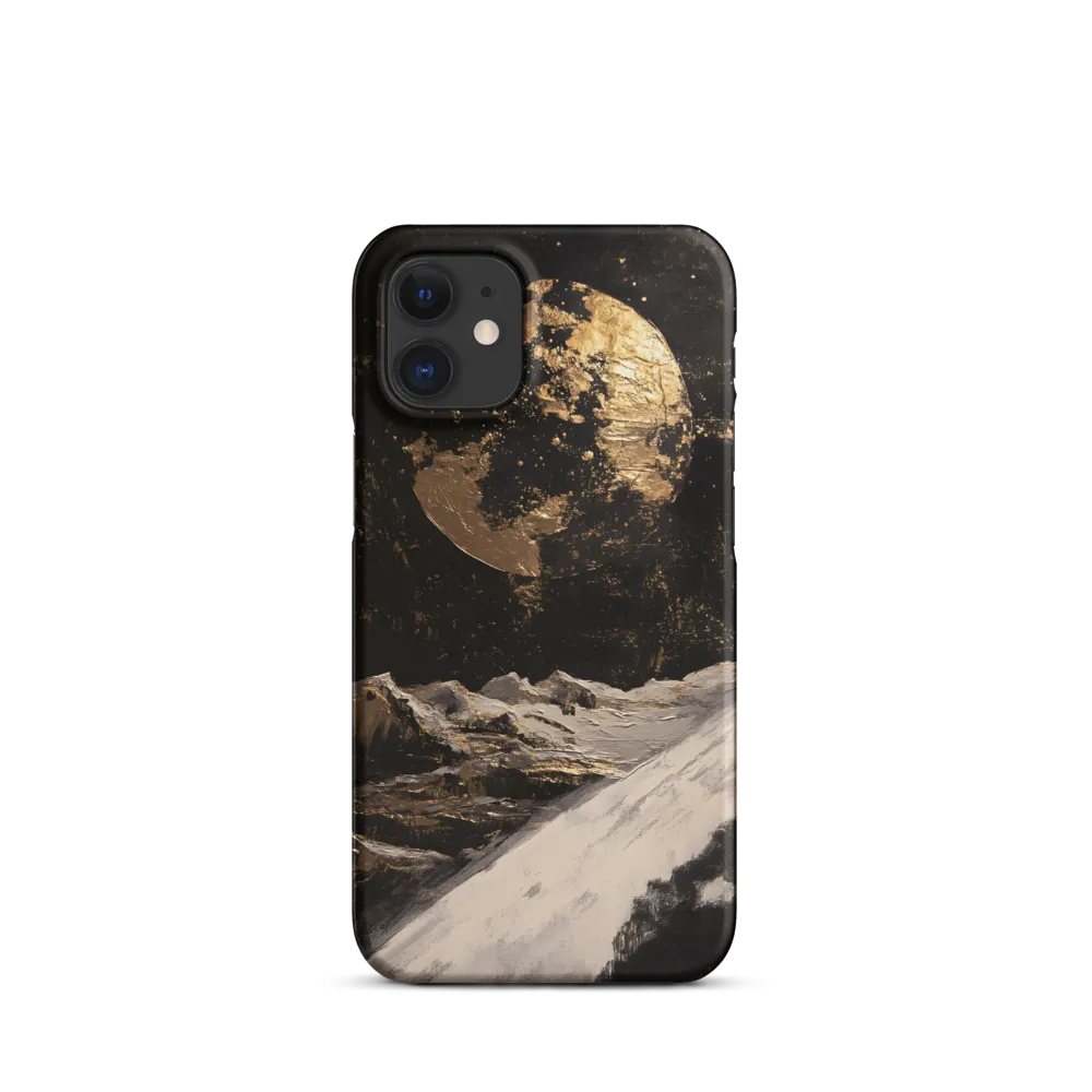 Gilded Moon Over Lunar Plain