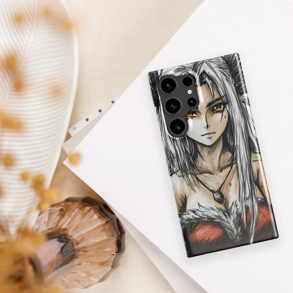Mystical Guardian: A Confident Presence | Phone Case |  S24 Ultra | Snap Case | Glossy