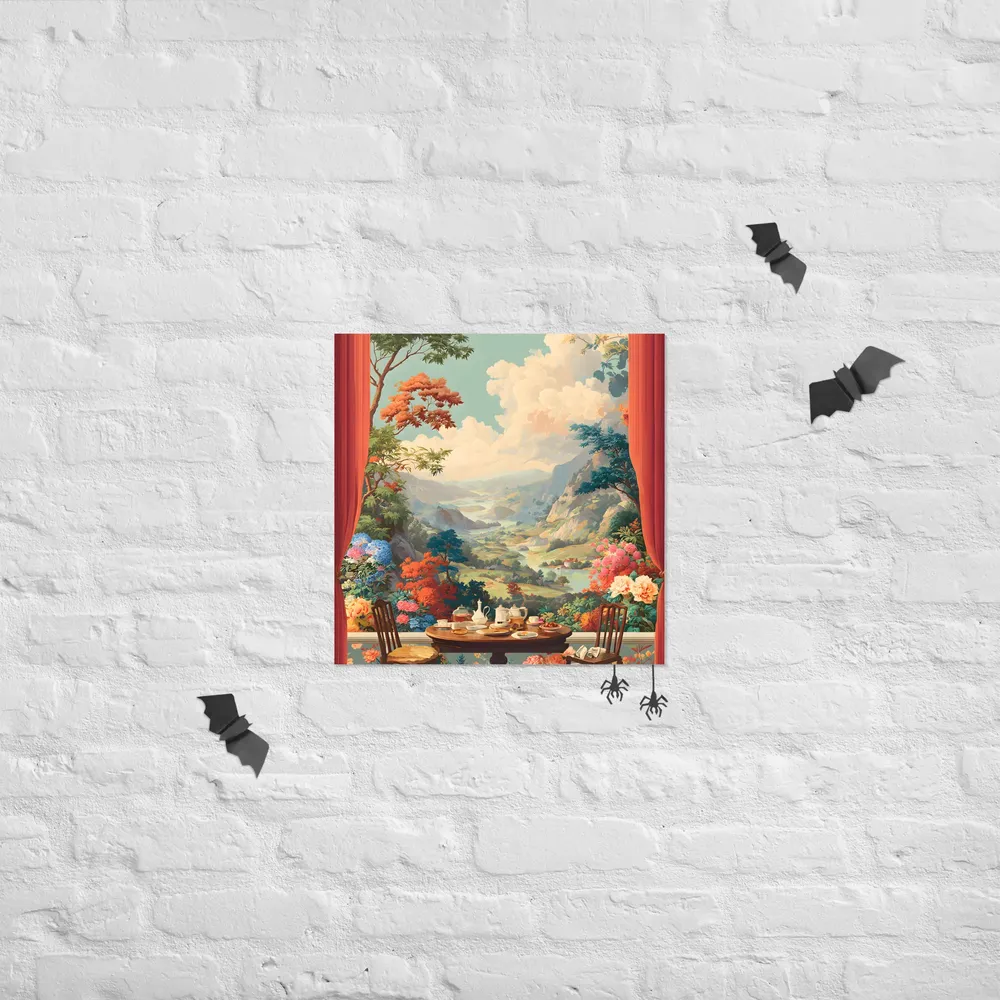 Tea-Time Overlook 
 Poster | 18″x 18″
