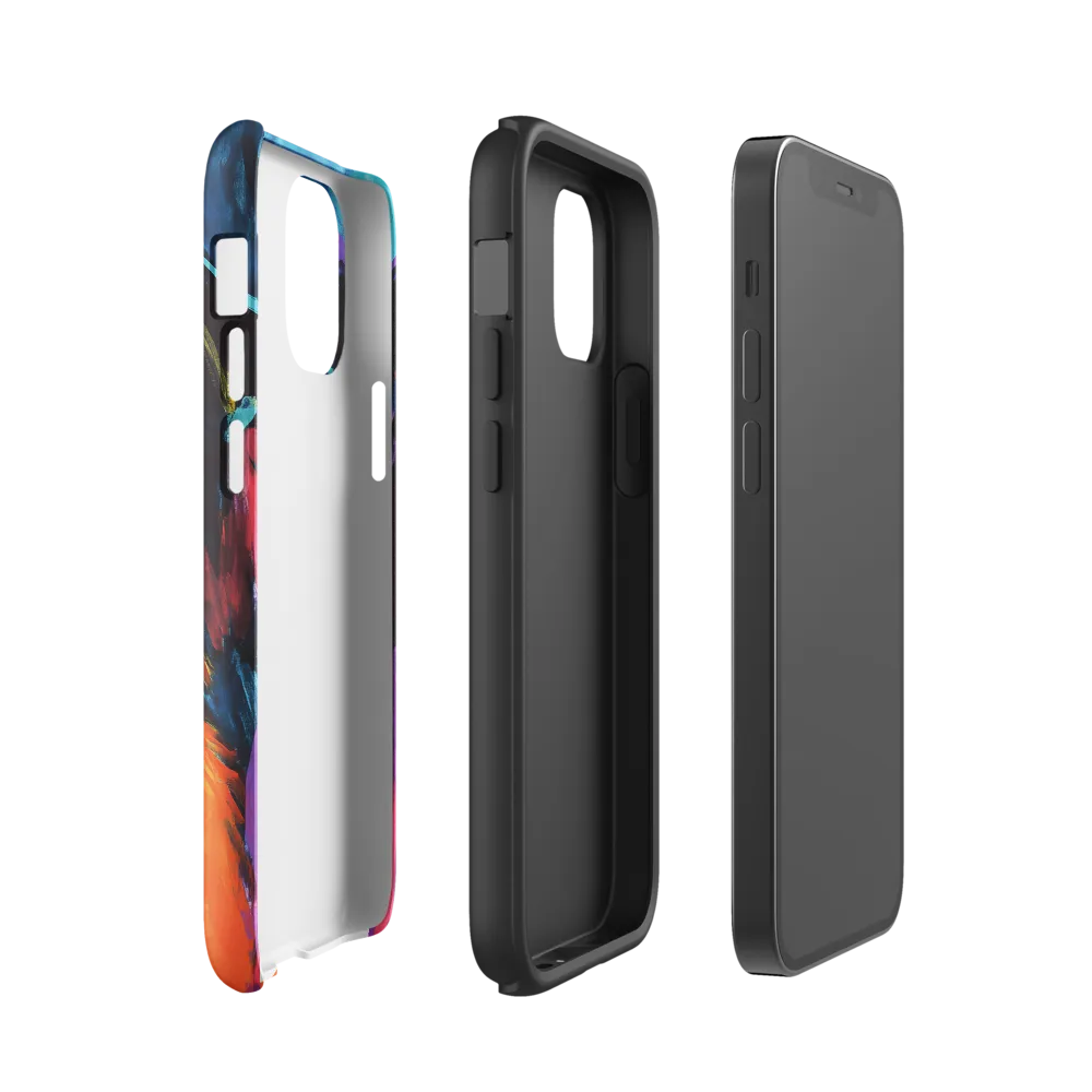 Vibrant Companions: An Expression of Canine Spirit | Phone Case |  12 mini | Tough Case | Glossy